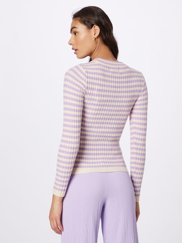 PIECES Sweater 'Crista' in Purple