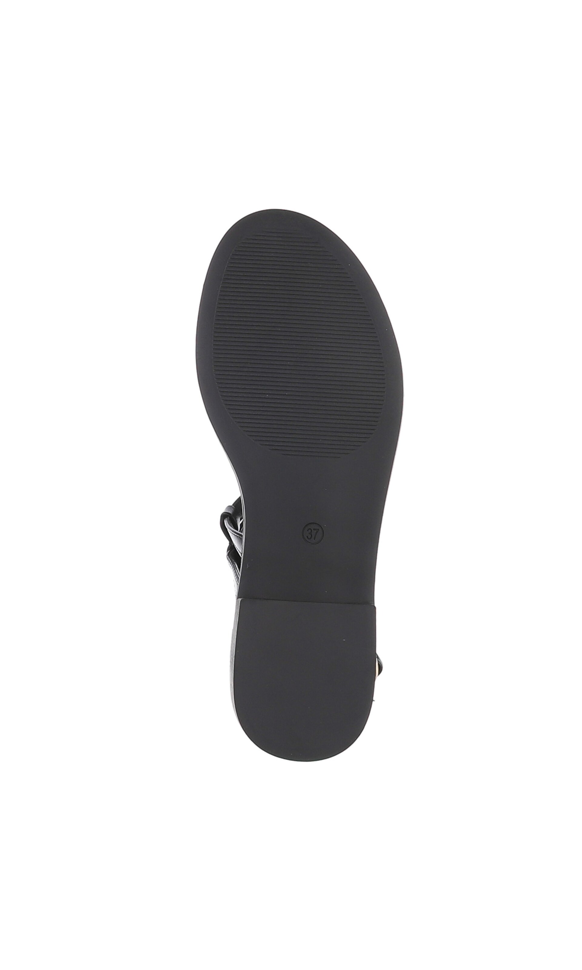 Ital-Design Strap Sandals in Black