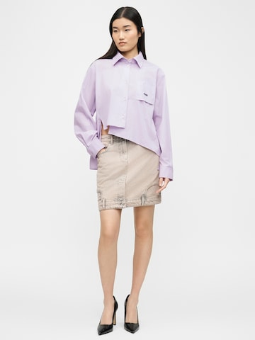 Moschino Jeans Bluse in Lila
