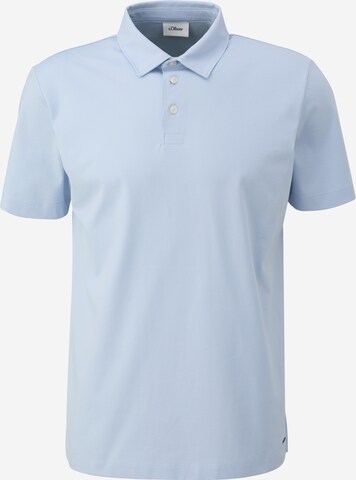 s.Oliver BLACK LABEL Poloshirt in Blau: predná strana