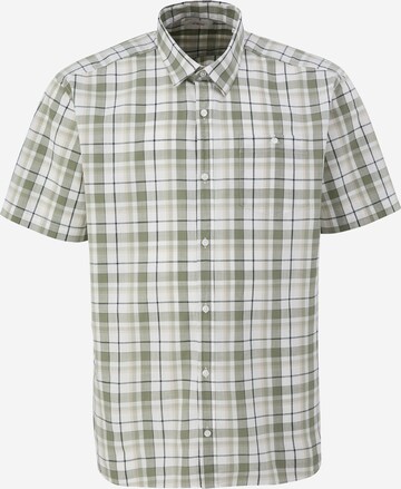 s.Oliver Men Big Sizes Regular fit Button Up Shirt in Green: front