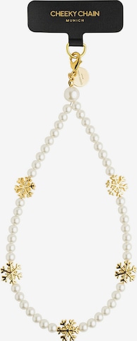 Cheeky Chain Munich Smartphone Case 'Snow' in Gold: front