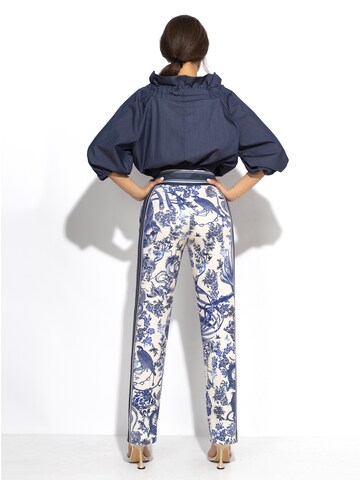 JIORO Bluse 'ASIA SKY' in Blau