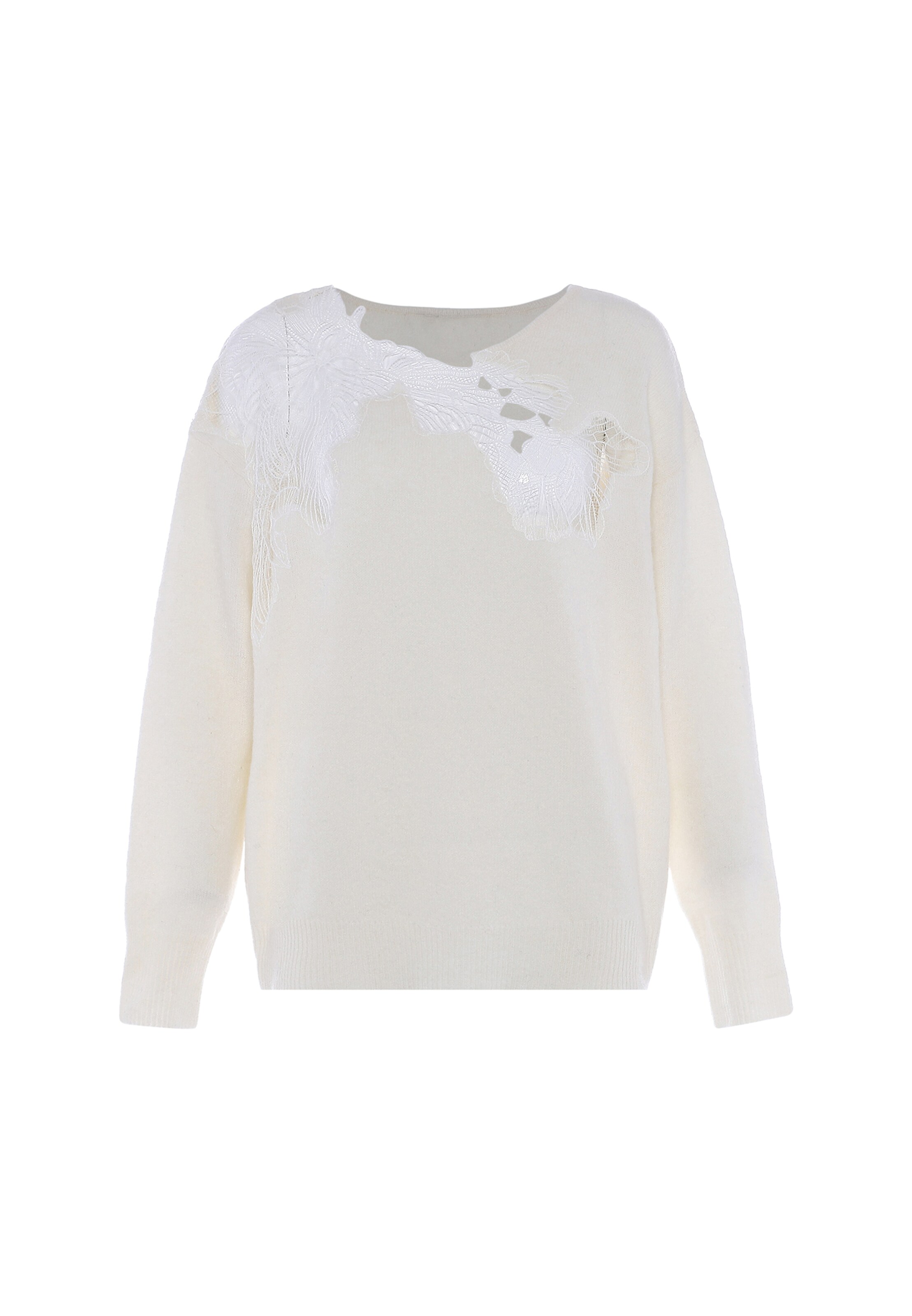 faina Kampsun, värv valge: eest vaates