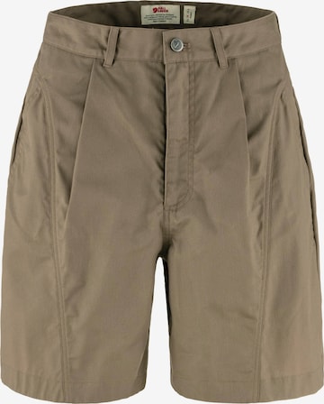 Fjällräven Regular Athletic Pants 'Vardag' in Brown: front