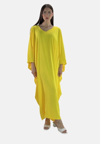 Elara Kleid in Gelb: Vorderseite