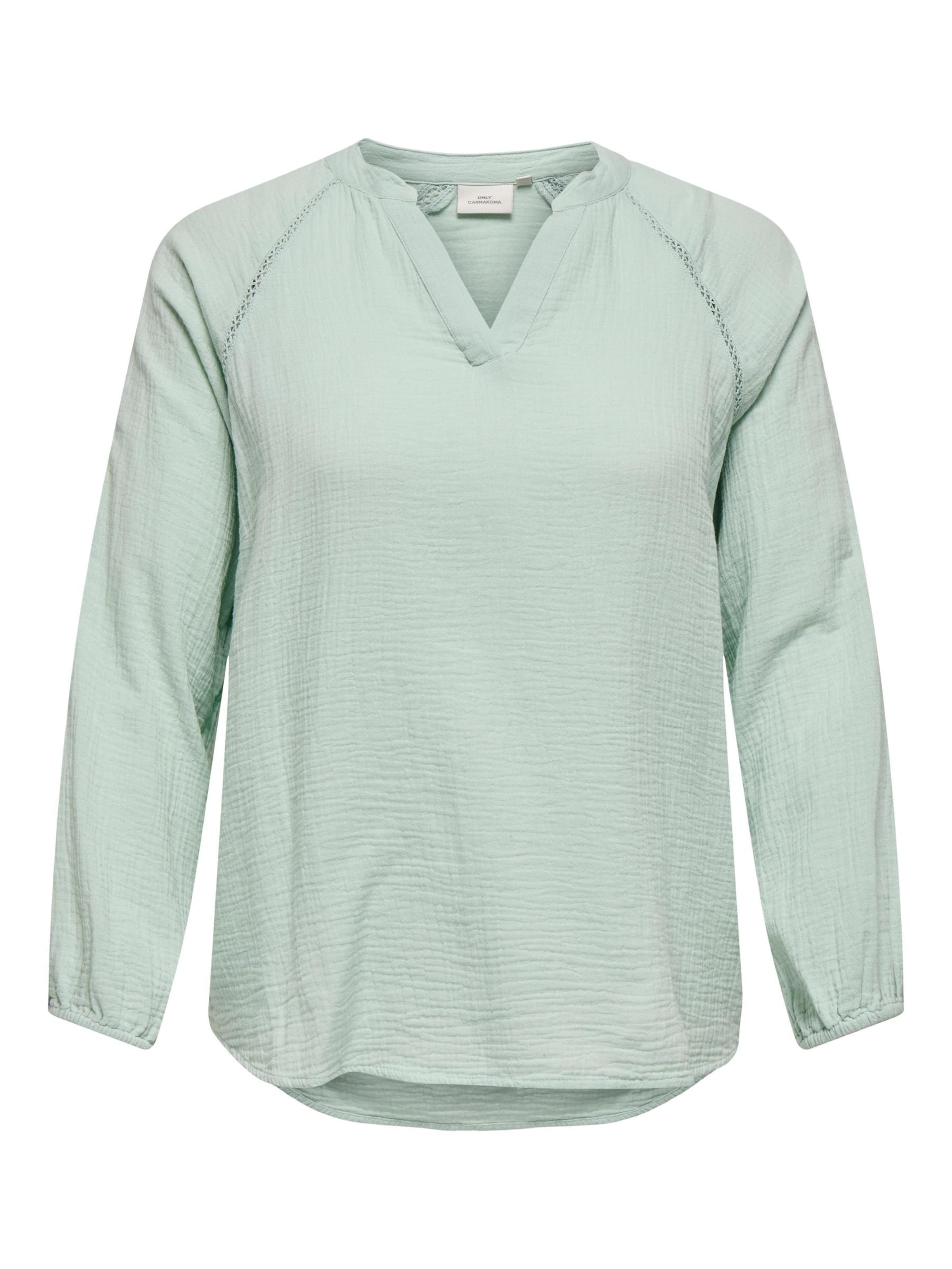 ONLY Carmakoma Μπλούζα 'CARTHYRA' σε πράσινο: μπροστά