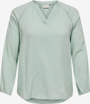 Camicia da donna 'CARTHYRA' di ONLY Carmakoma in verde: frontale