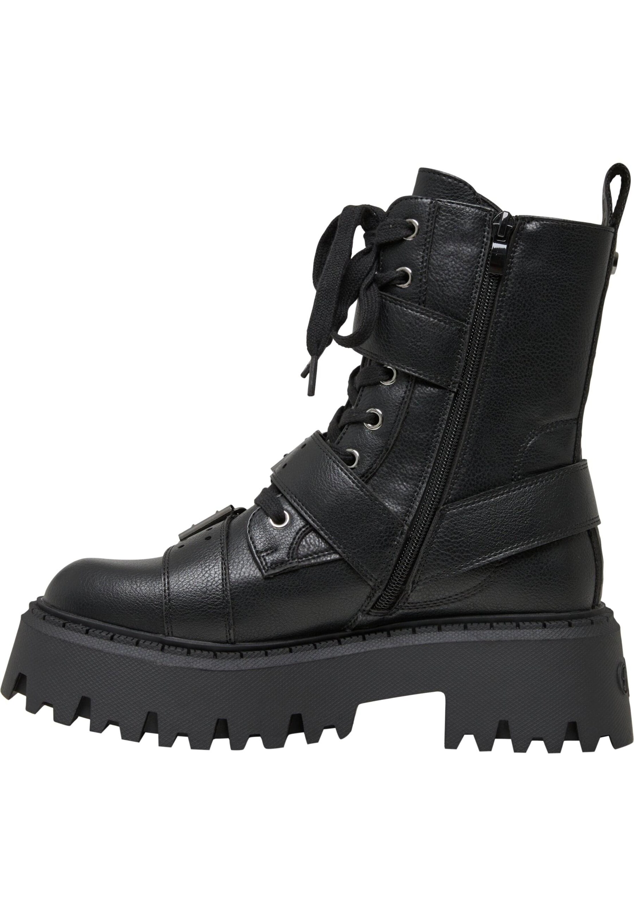 BUFFALO Botki 'Aspen' w kolorze czarny