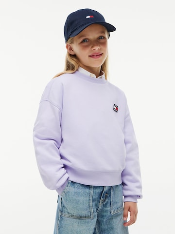 TOMMY HILFIGER Sweatshirt 'Heritage' in Lila: voorkant