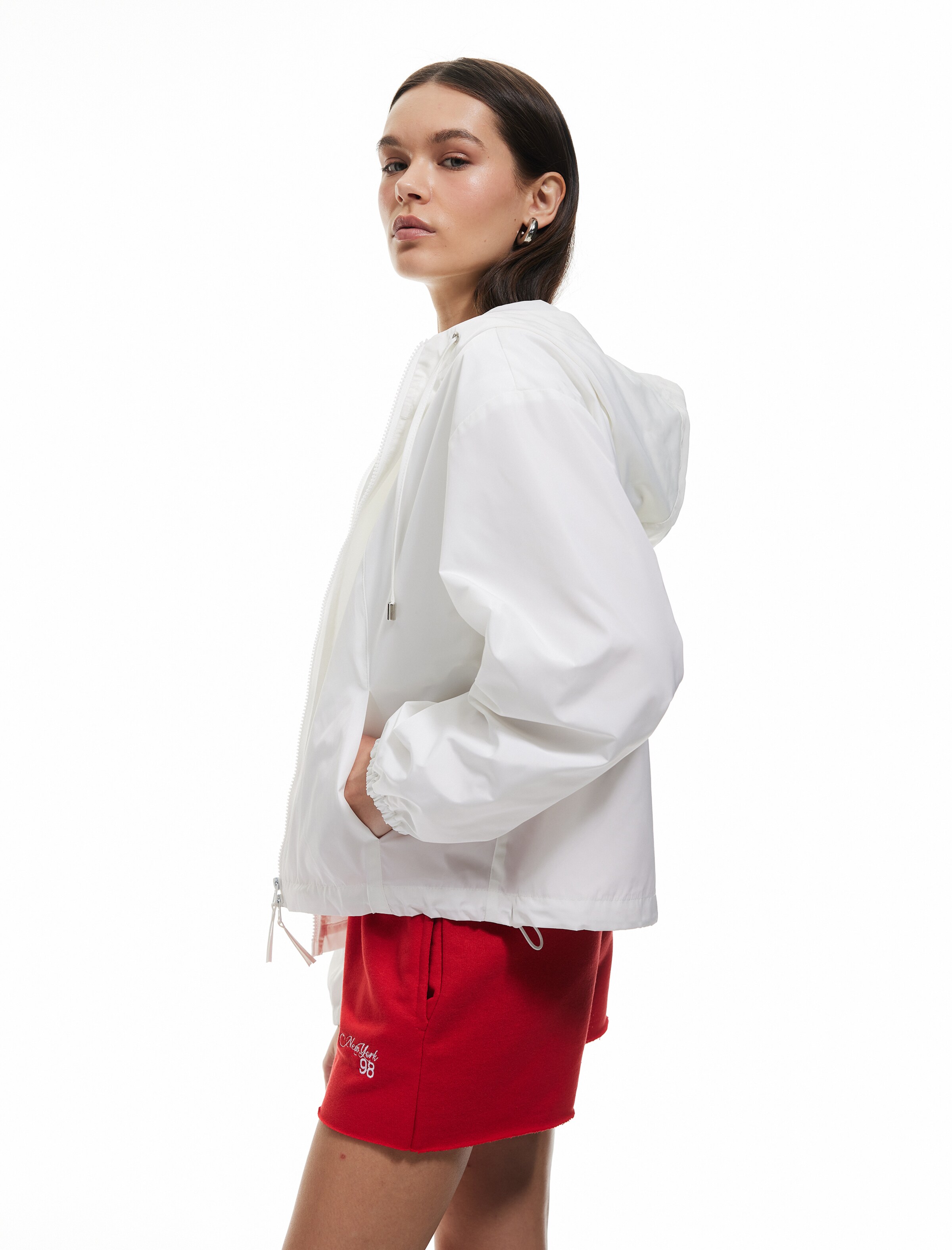 Koton Between-Season Jacket in White
