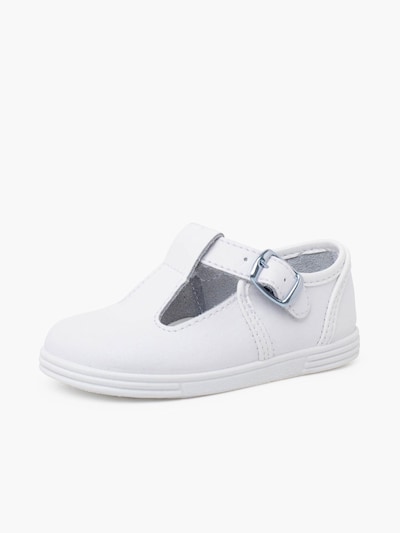 Pisamonas First-Step Shoes in White, Item view