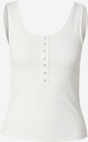Top 'ONLSIMPLE' di ONLY in bianco: frontale