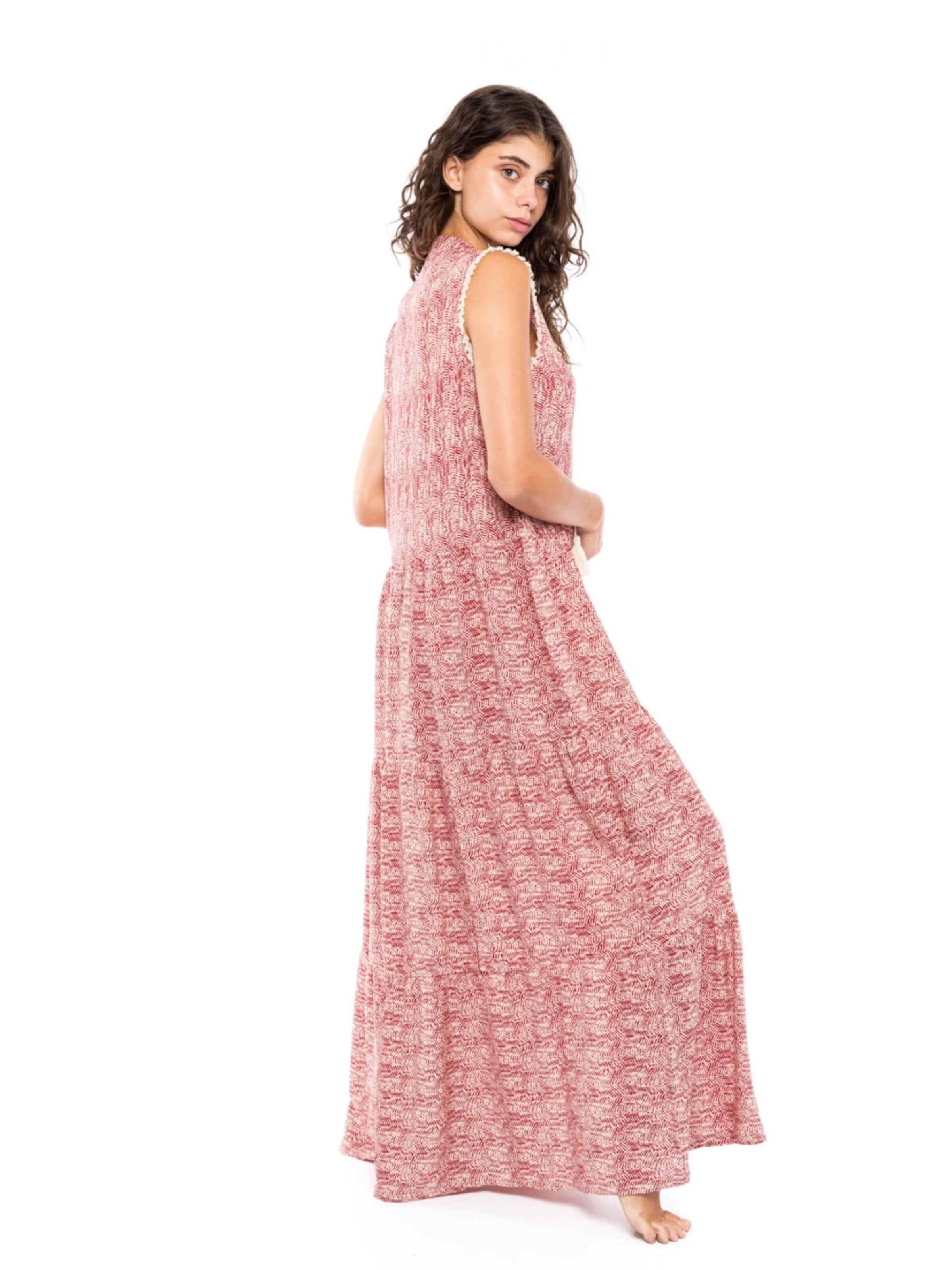 Pink Label - Vestido de verano 'BEACHWEAR AFRICA' en rojo