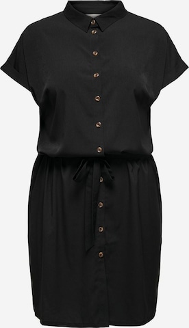 Abito camicia 'CARDiega' di ONLY Carmakoma in nero: frontale