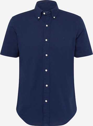 Chemise Polo Ralph Lauren en bleu : devant