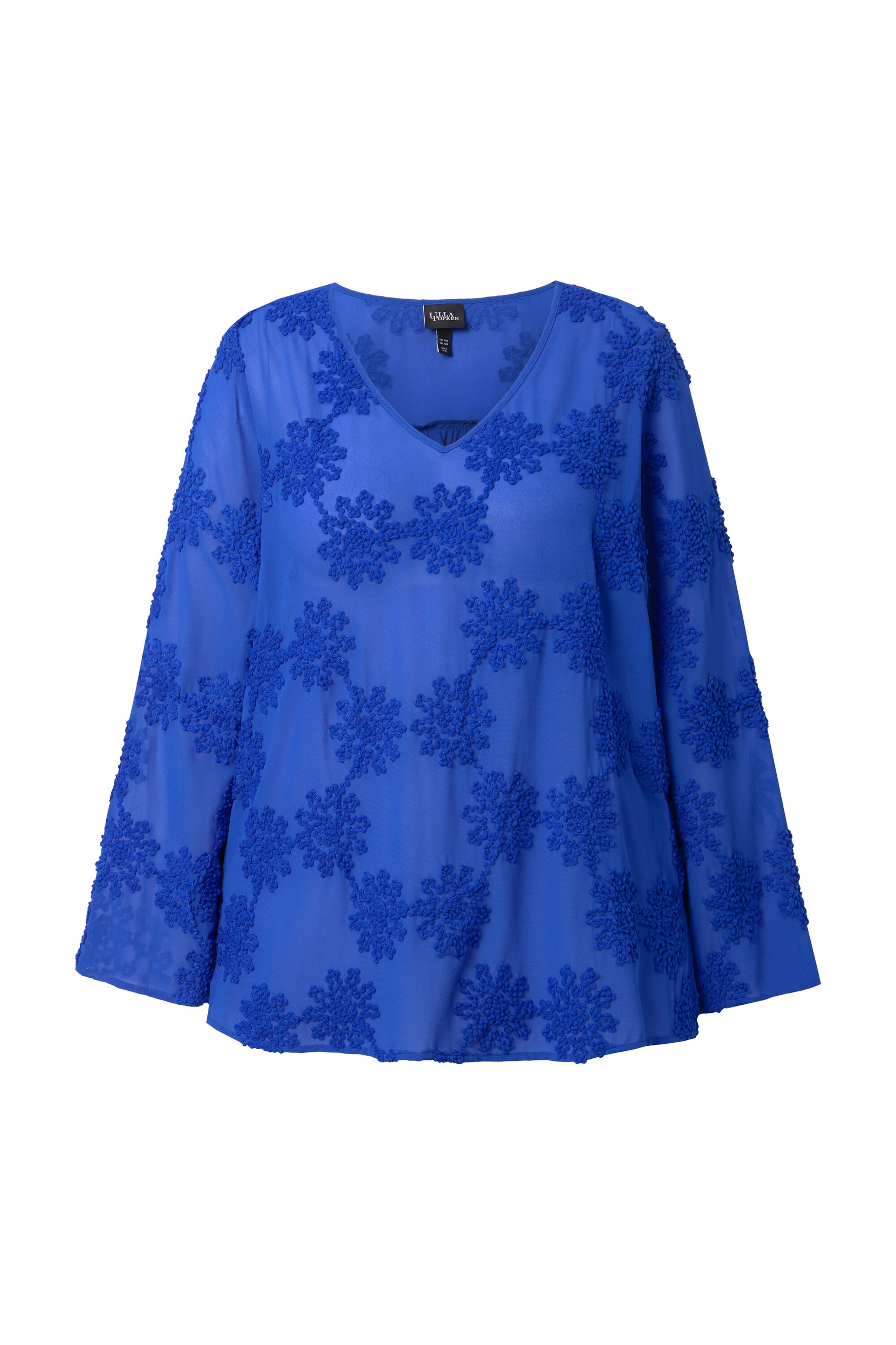 Ulla Popken Bluse in Blau: Vorderseite