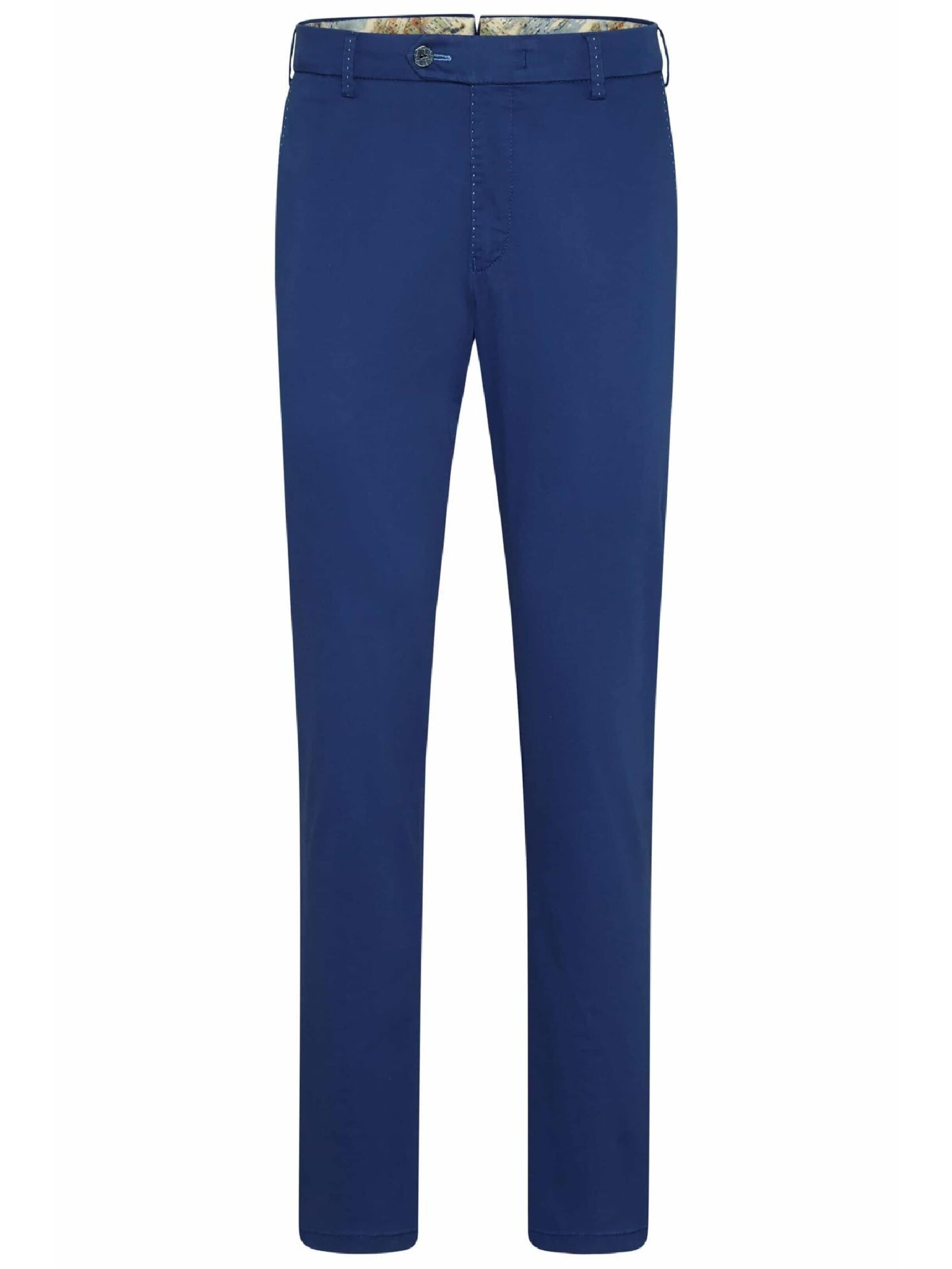 MMX Germany Slim fit Chino trousers 'Lupus' in Blue: front
