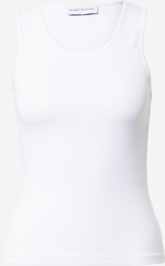 Karo Kauer Haut en blanc, Vue avec produit