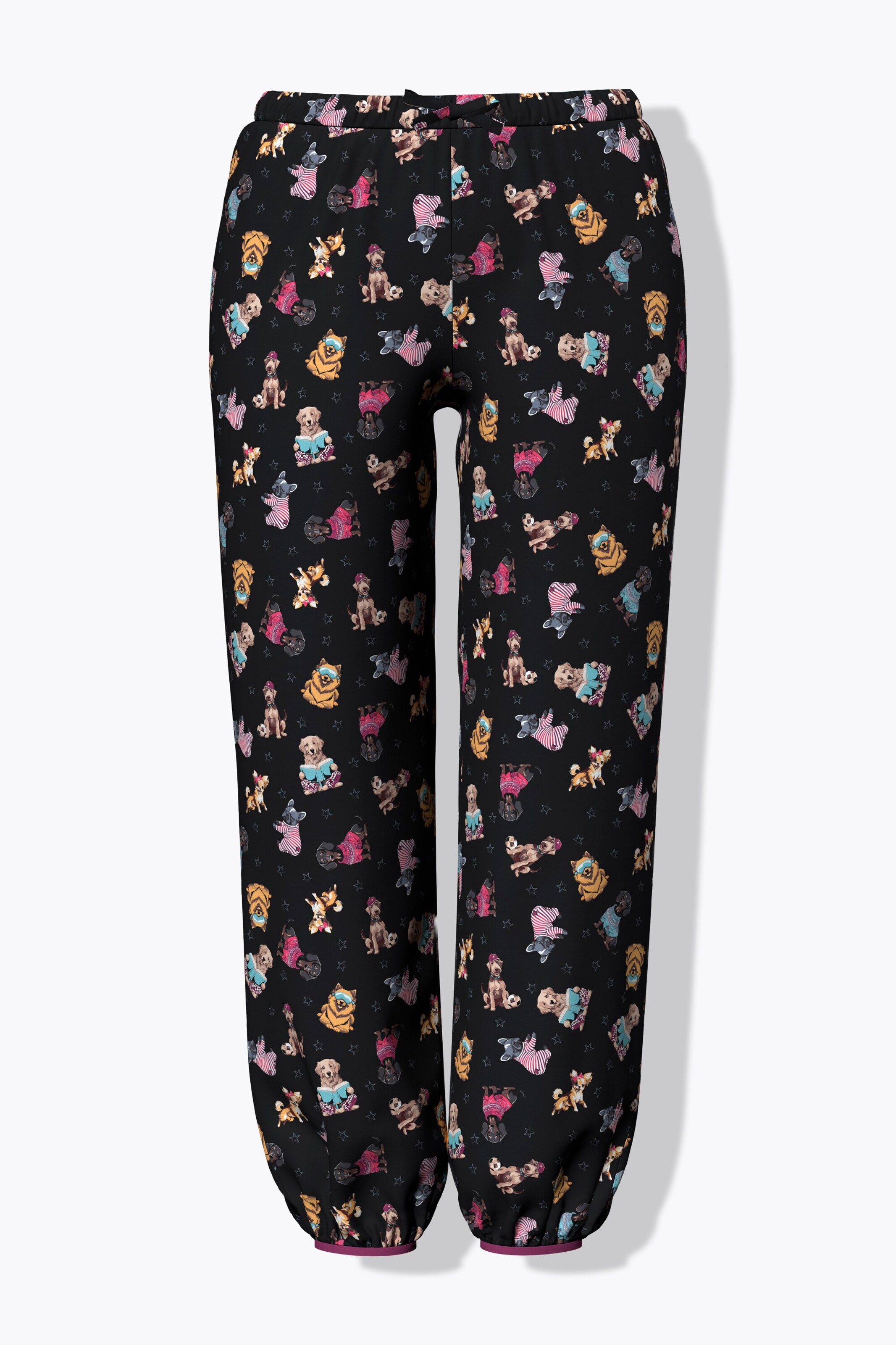 Ulla Popken Pyjama in Zwart