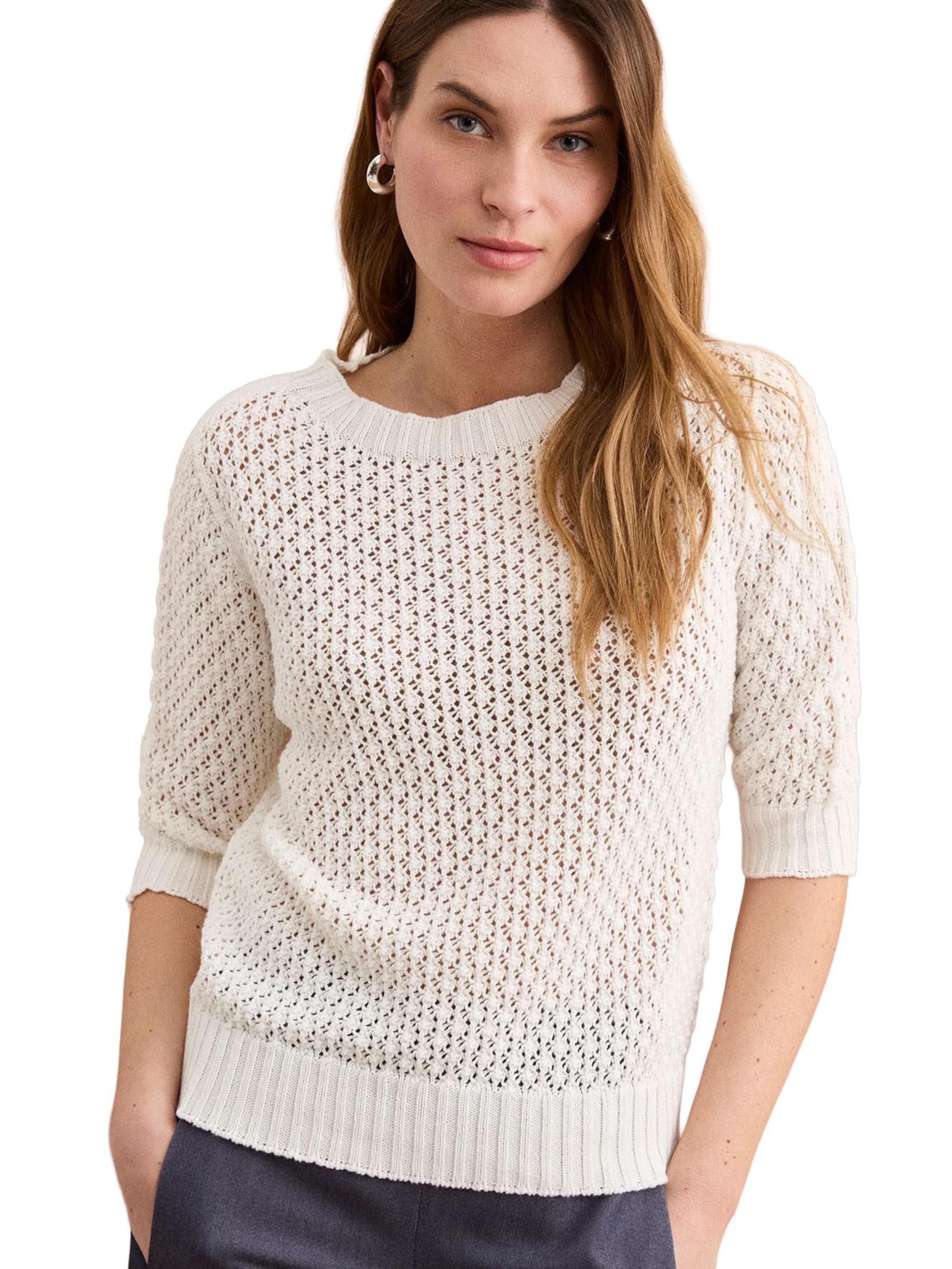 Il Lanificio Sweater in White: front