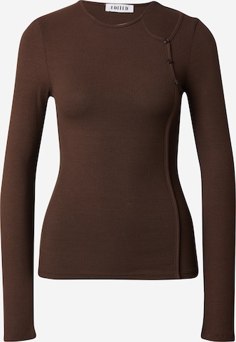 EDITED - Camiseta 'Felicitas' en marrón: frente