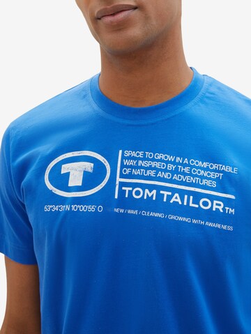 TOM TAILOR T-shirt i blå