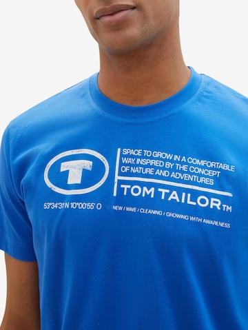 TOM TAILOR T-shirt i blå