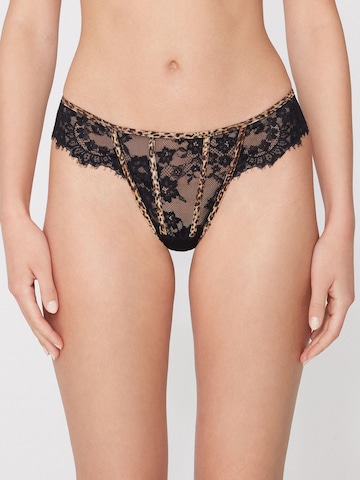 Tezenis Thong in Black: front