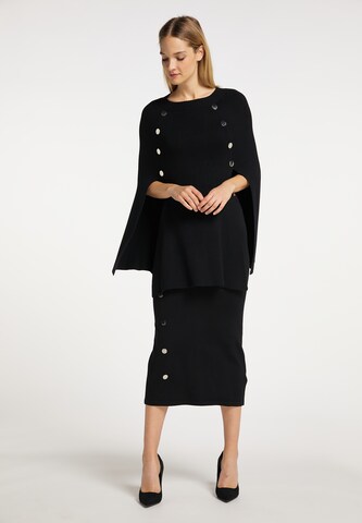 DreiMaster Klassik Cape in Black