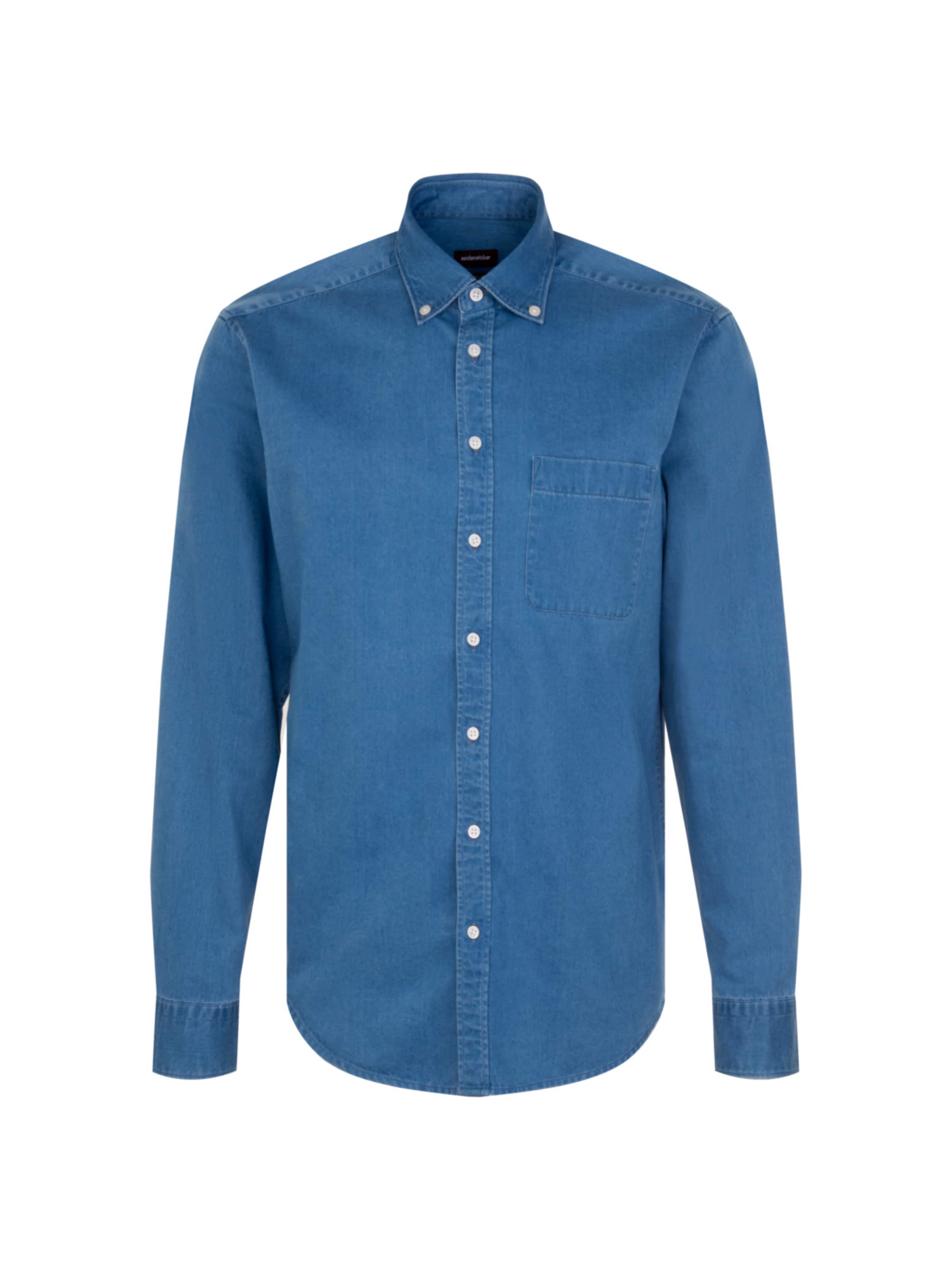 Coupe regular Chemise SEIDENSTICKER en bleu : devant