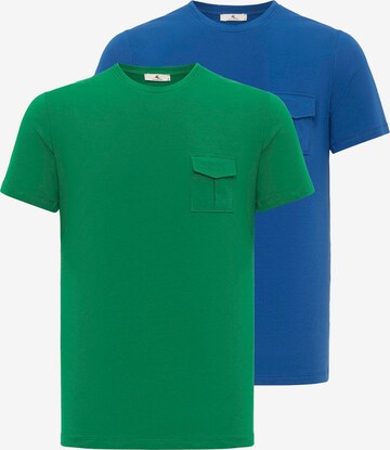 T-Shirt Daniel Hills en bleu : devant