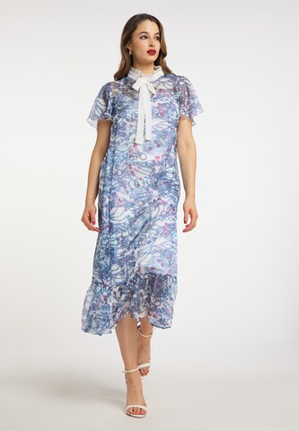 faina Shirt Dress in Blue