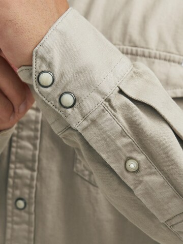 Regular fit Camicia 'Sheridan' di JACK & JONES in beige