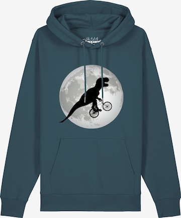 Sweat-shirt 'Flying TRex' Watapparel en bleu : devant