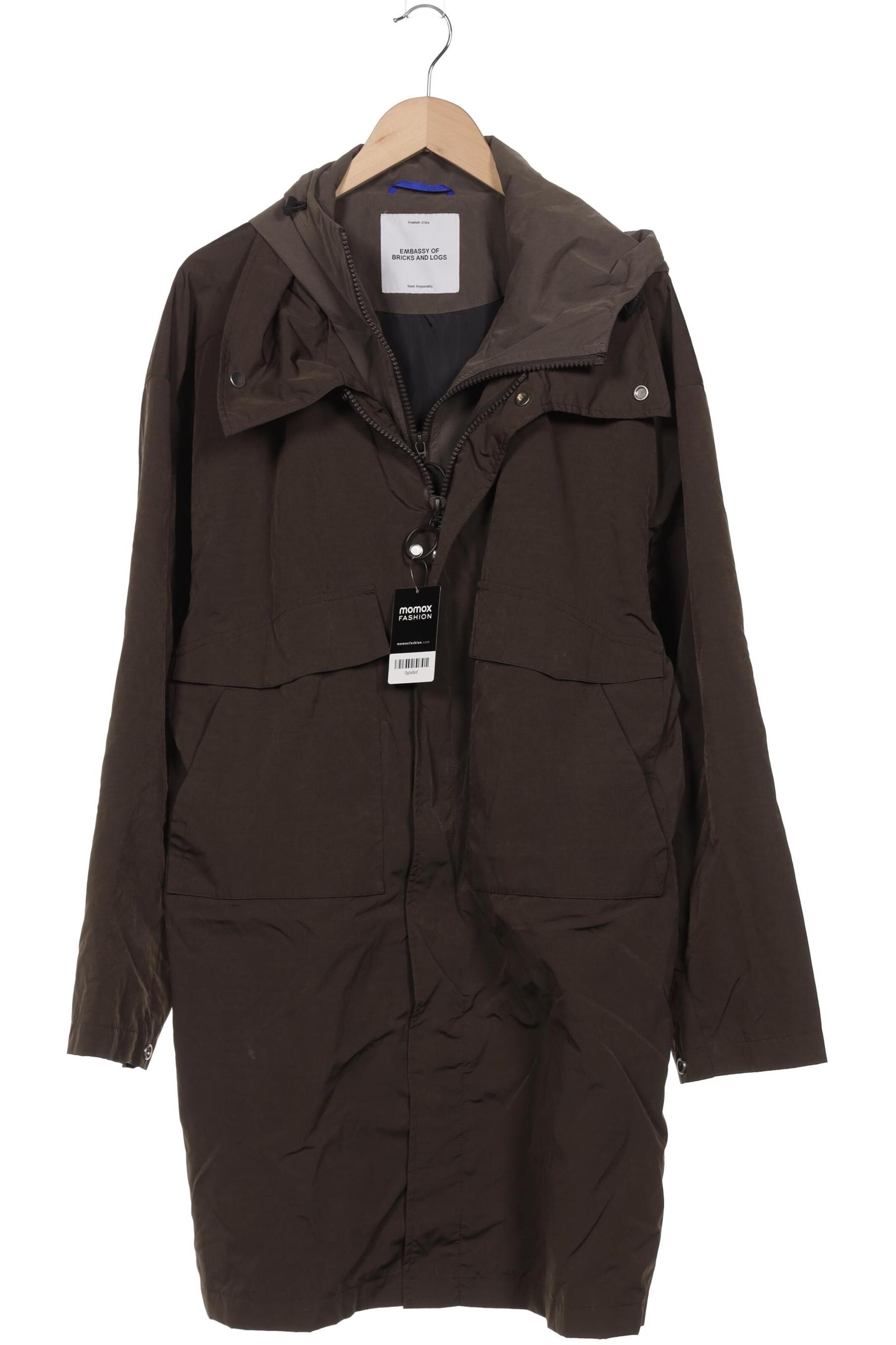 Embassy of Bricks and Logs Jacket & Coat in L in Brown: front