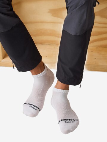 SWEDEMOUNT - Calcetines invisibles 'Bamboo' en blanco