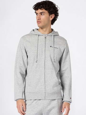 Champion Authentic Athletic Apparel Кофта на молнии в Серый: спереди