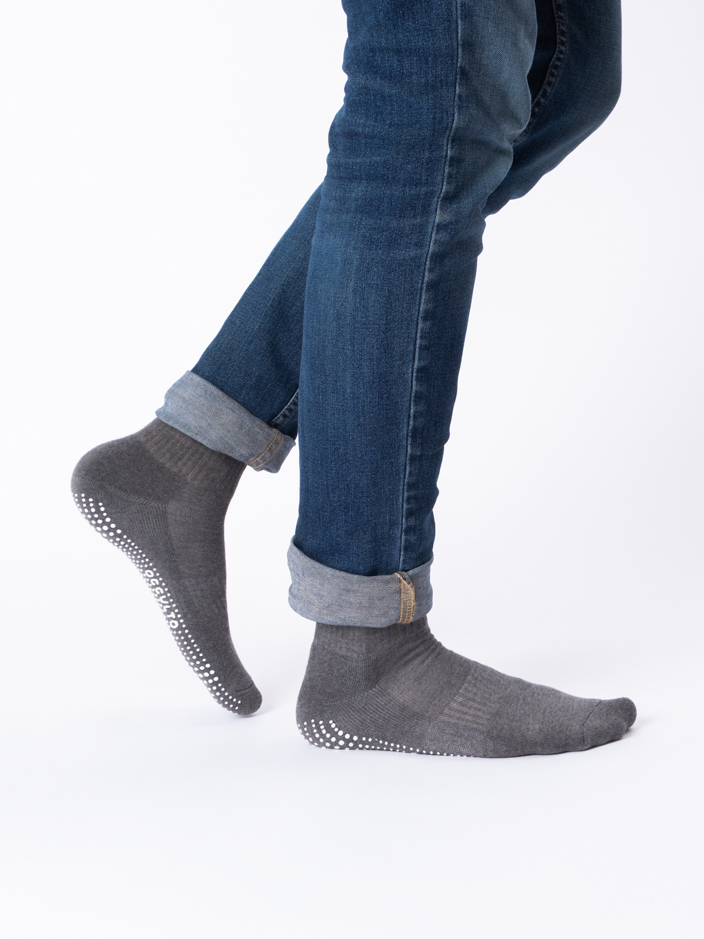 Calzino sportivo 'Stopper Andi' di Occulto in grigio