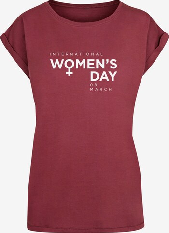 Merchcode Shirt 'WD - International Women's Day' in Red: front