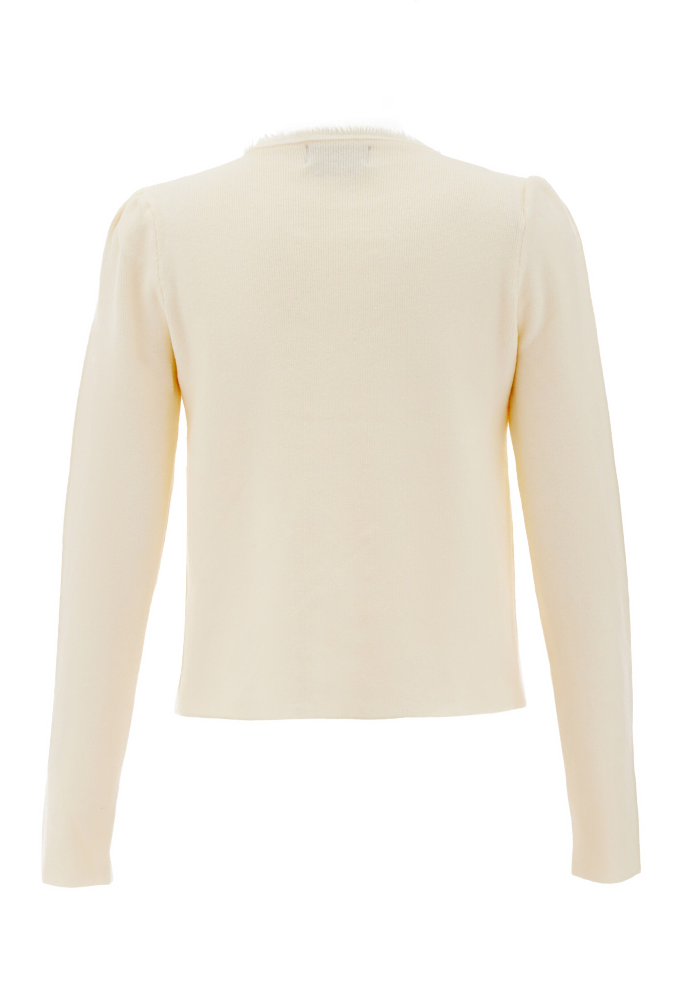 NAEMI - Casaco de malha em branco