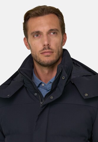 Boggi Milano Winterjas in Blauw: voorkant