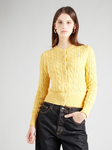 Polo Ralph Lauren Плетена жилетка в жълто: отпред