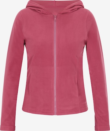 Veste en polaire CELOCIA en rose : devant