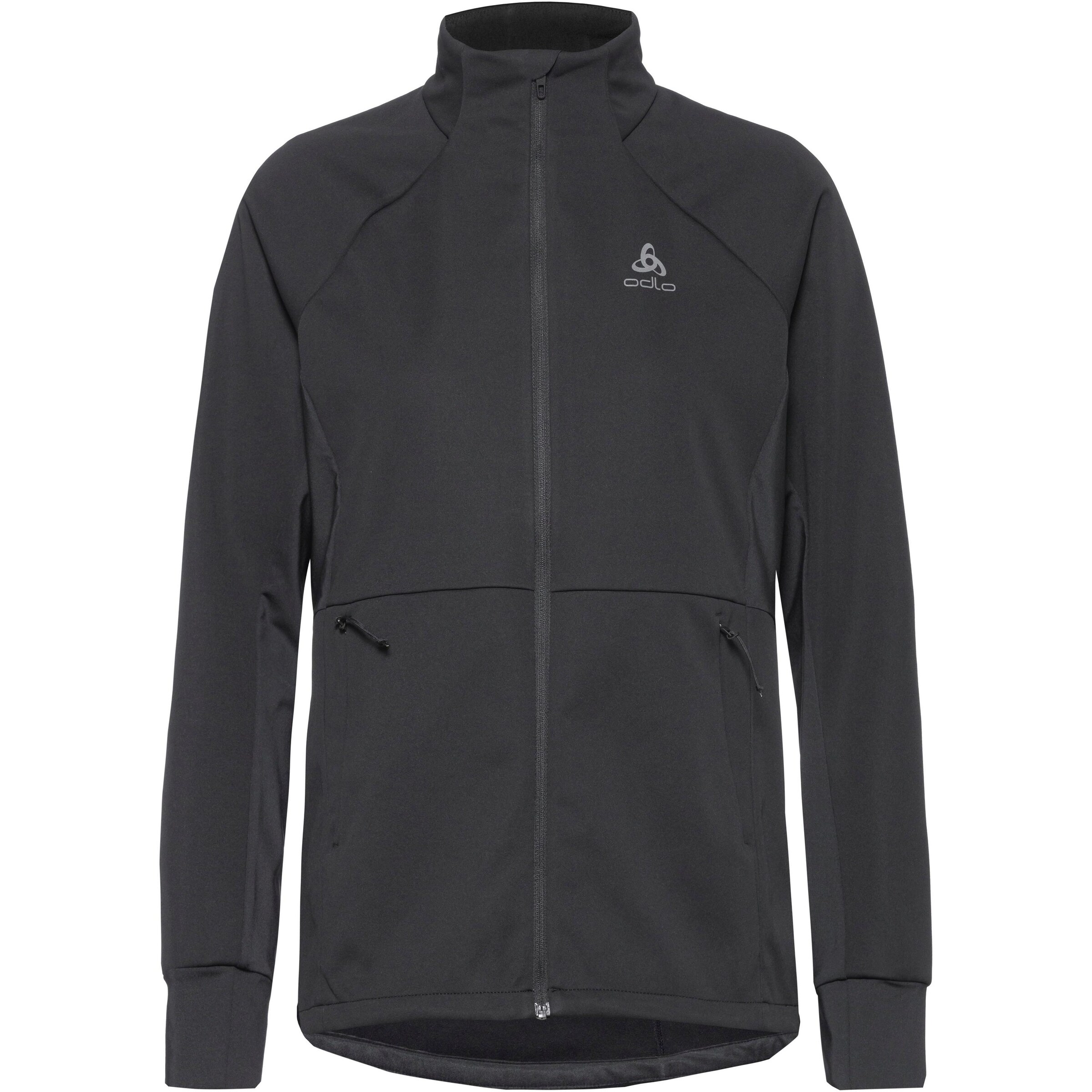 ODLO Athletic Fleece Jacket 'Essential' in Black: front