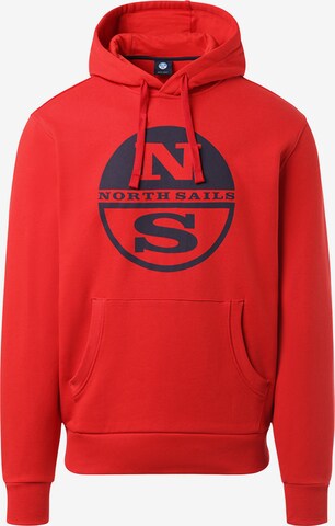 North Sails Sweatshirt in Red: front