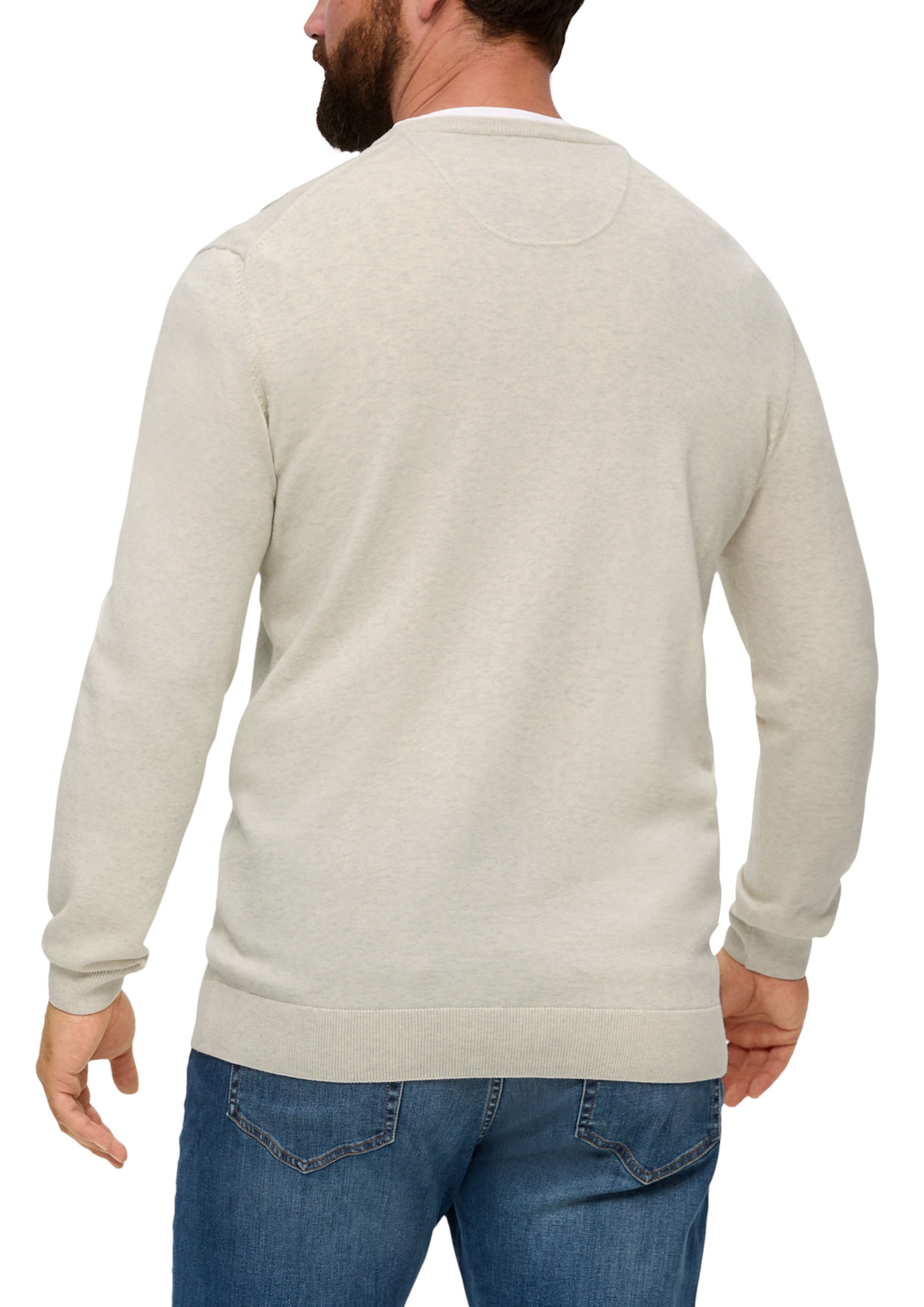 s.Oliver Men Big Sizes Свитер в Бежевый