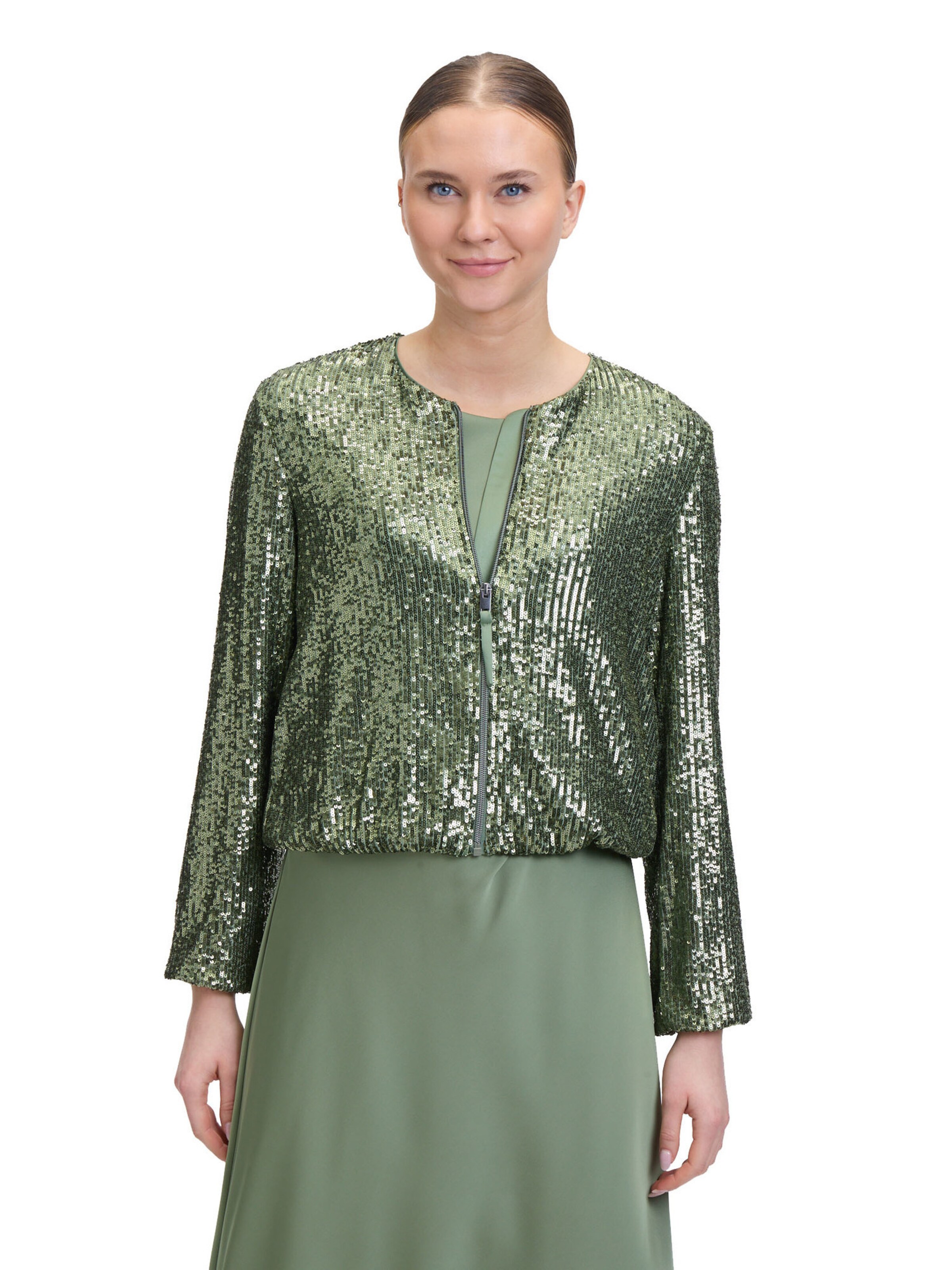 Giacca di mezza stagione di Vera Mont in verde: frontale