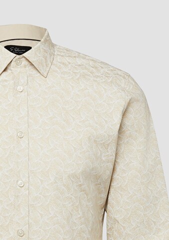 s.Oliver BLACK LABEL Regular Fit Hemd in Beige