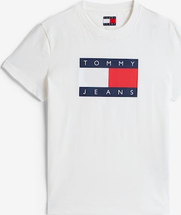 Tricou de la Tommy Jeans pe alb: față